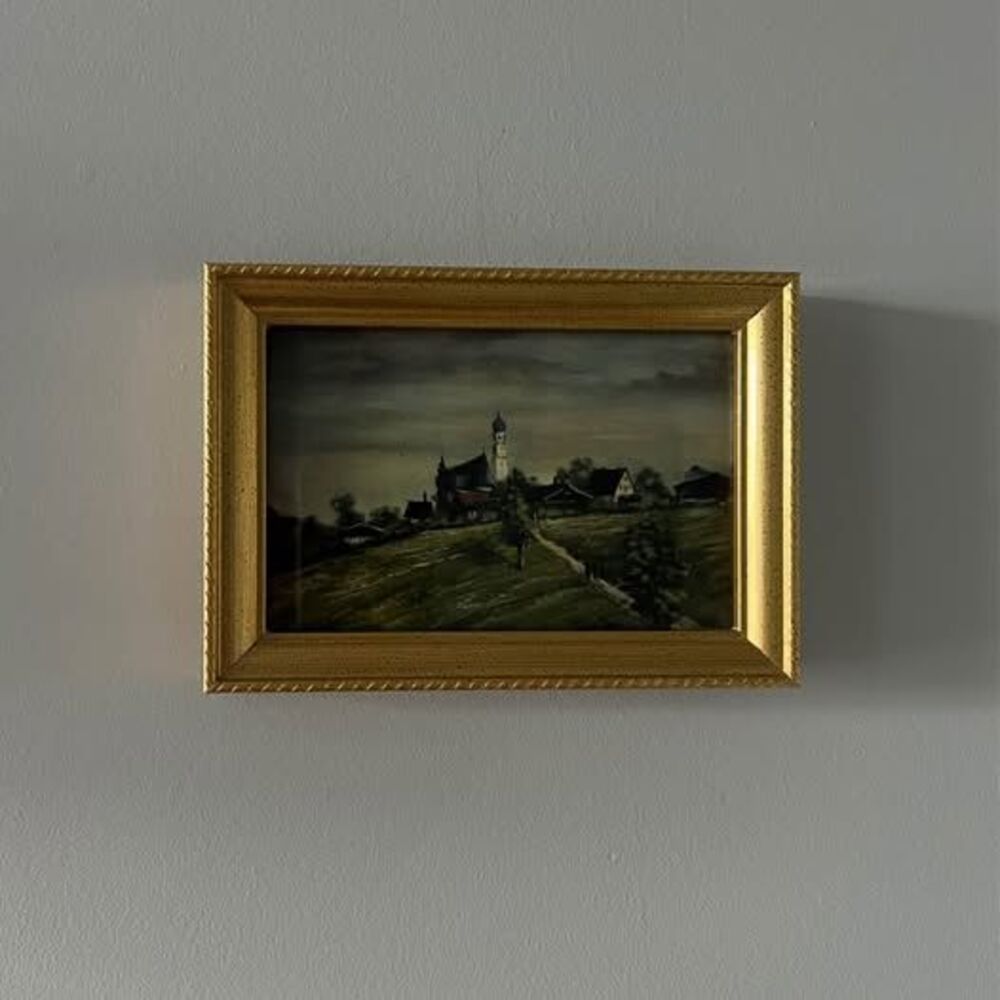 Vintage 4 x 6 Gold Frame with Print